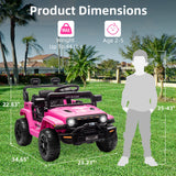 12V Ride-On Truck Car Toy with Parent Remote Control for Kids Ages 3-5