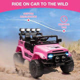 12V Electric Ride-On Truck Car for Kids with Remote Control Toy Vehicle