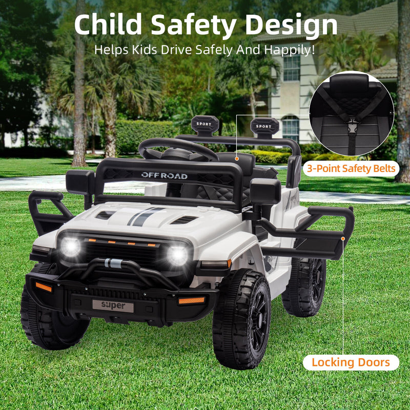 12V Battery-Powered Electric Ride-On Truck for Kids with Remote Control