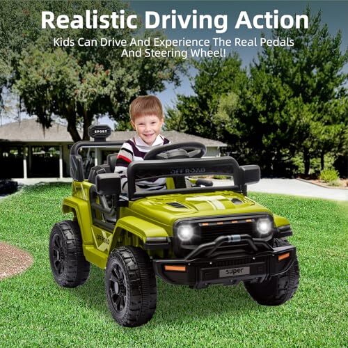 12V Battery-Powered Electric Ride-On Truck for Kids with Remote Control