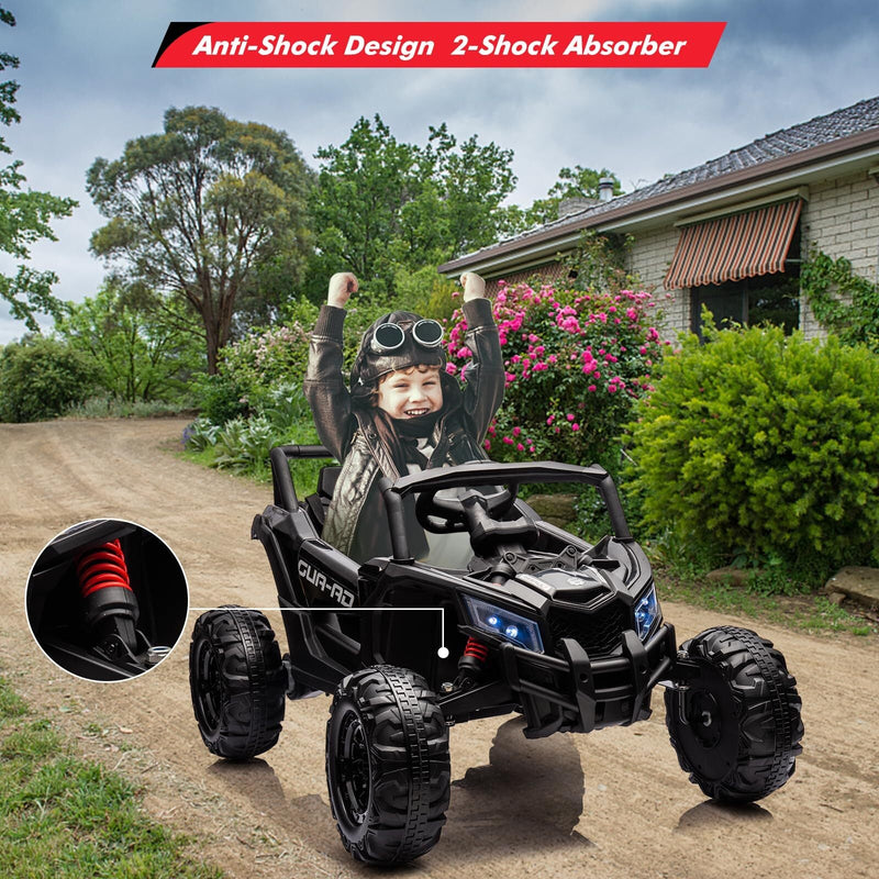 Ride-On UTV Car with Remote Control 200W Motor Spring Suspension Music 24V Battery