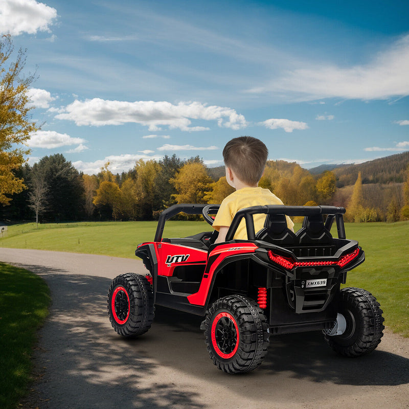 12V Battery-Powered Electric Off-Road UTV Ride-On Vehicle for Kids with Remote Control