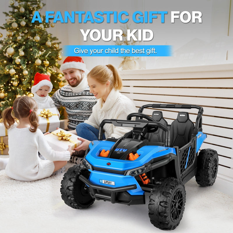 12V Battery-Powered Electric Off-Road UTV Ride-On Car for Kids with Remote Control