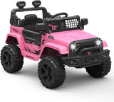 Electric Ride-On Truck with Remote Control, Spring Suspension, and LED Lights