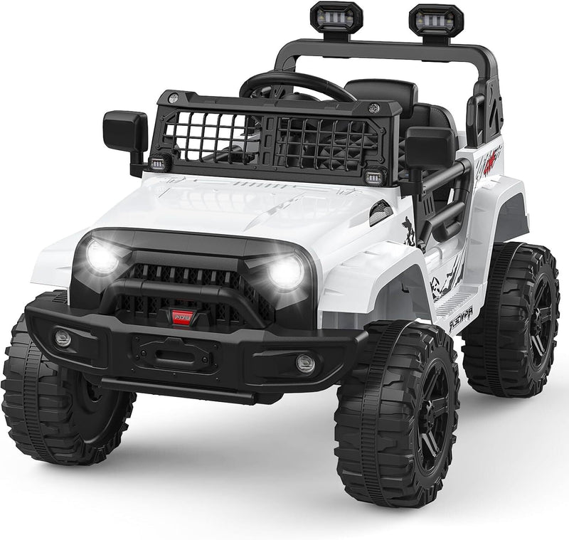 Electric Ride-On Truck with Bluetooth, 2 Speeds, and Remote Control