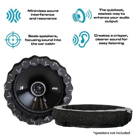 SoundSkins SSK-RINGV3 | Rings V3 Sound Deadening Speaker Kit | Universal Fitment