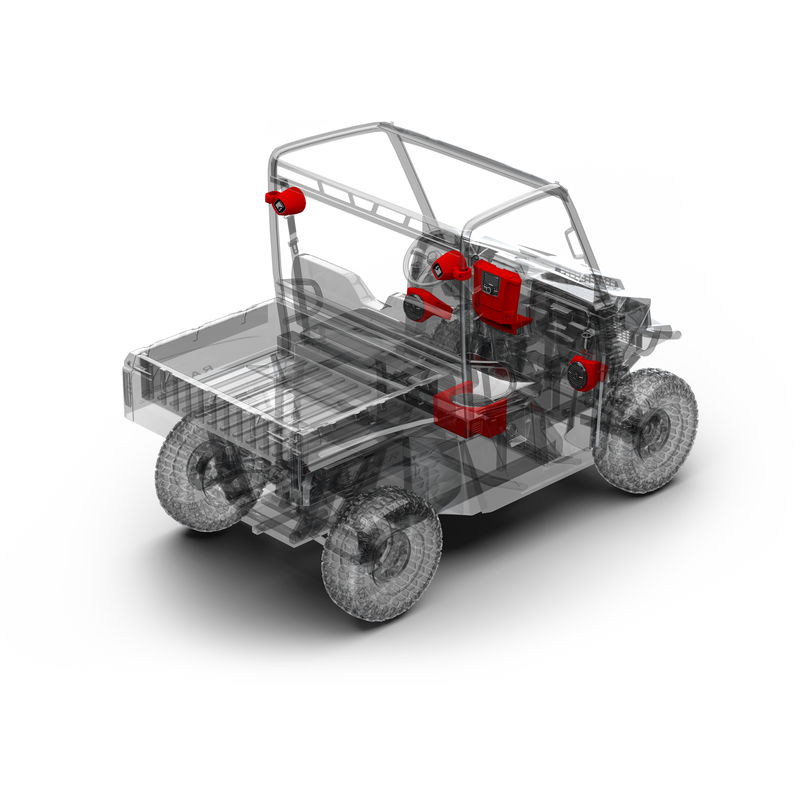 2015+ Polaris Ranger Rockford Fosgate Audio Kit (Stage 4)