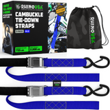 1.5" x 8' Cambuckle Tie-Down Straps (2-Pack)