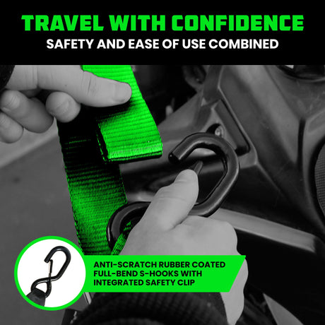 1.5" x 8' Cambuckle Tie-Down Straps (2-Pack)