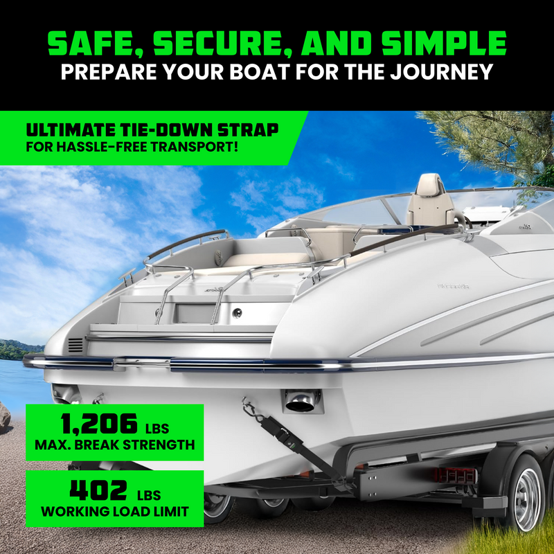 2" x 4' Transom Tie-Down Straps
