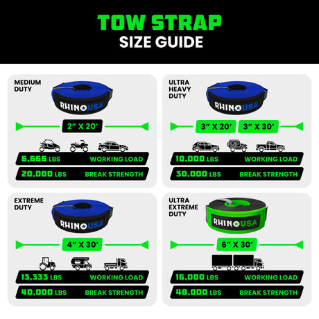 2" x 20' Ultimate Recovery Tow Strap