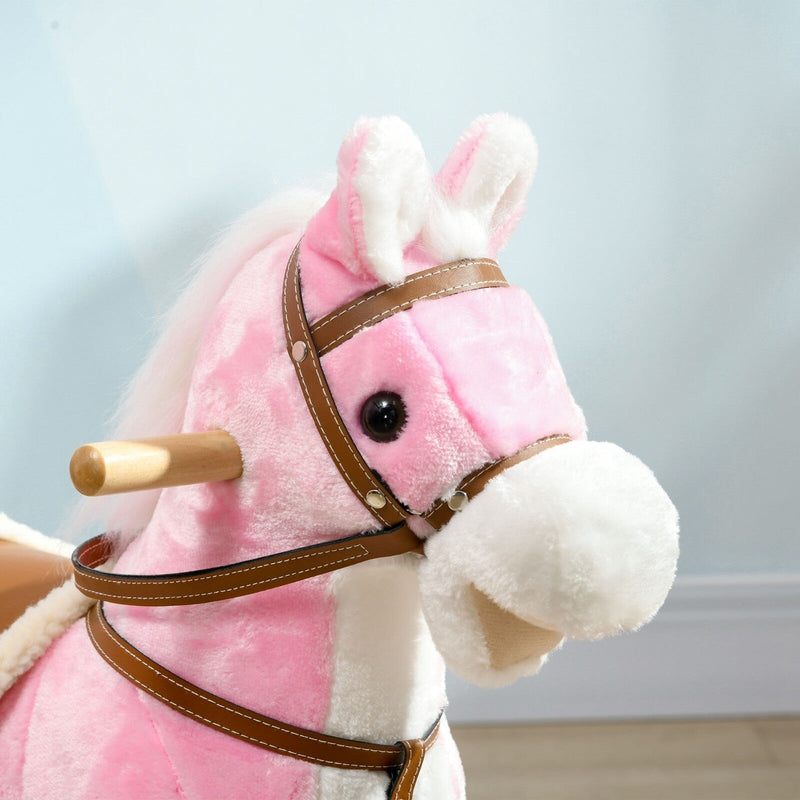 Toddler Rocking Horse with Saddle and Sound Features