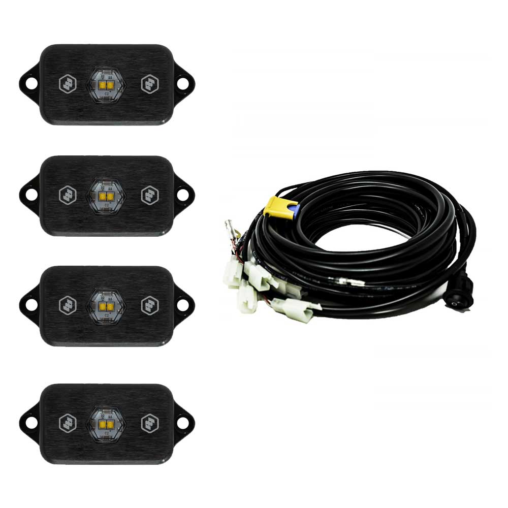 Baja Designs LED Rock Light Kit Clear Baja Designs