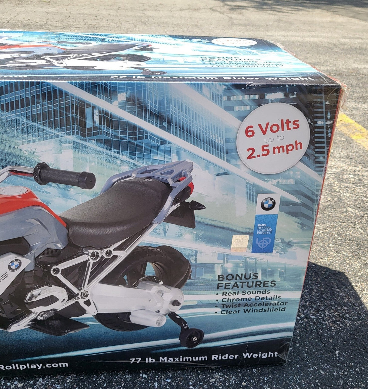 6V BMW R 1200 GS Ride-On Electric Motorcycle for Kids