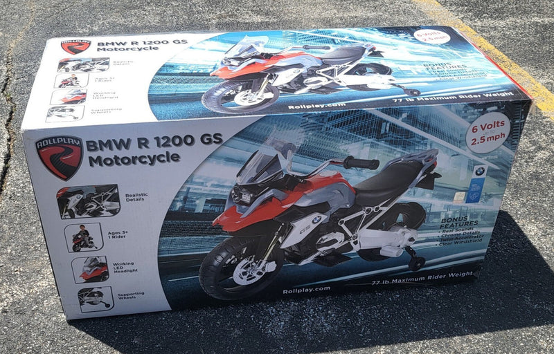 6V BMW R 1200 GS Ride-On Electric Motorcycle for Kids