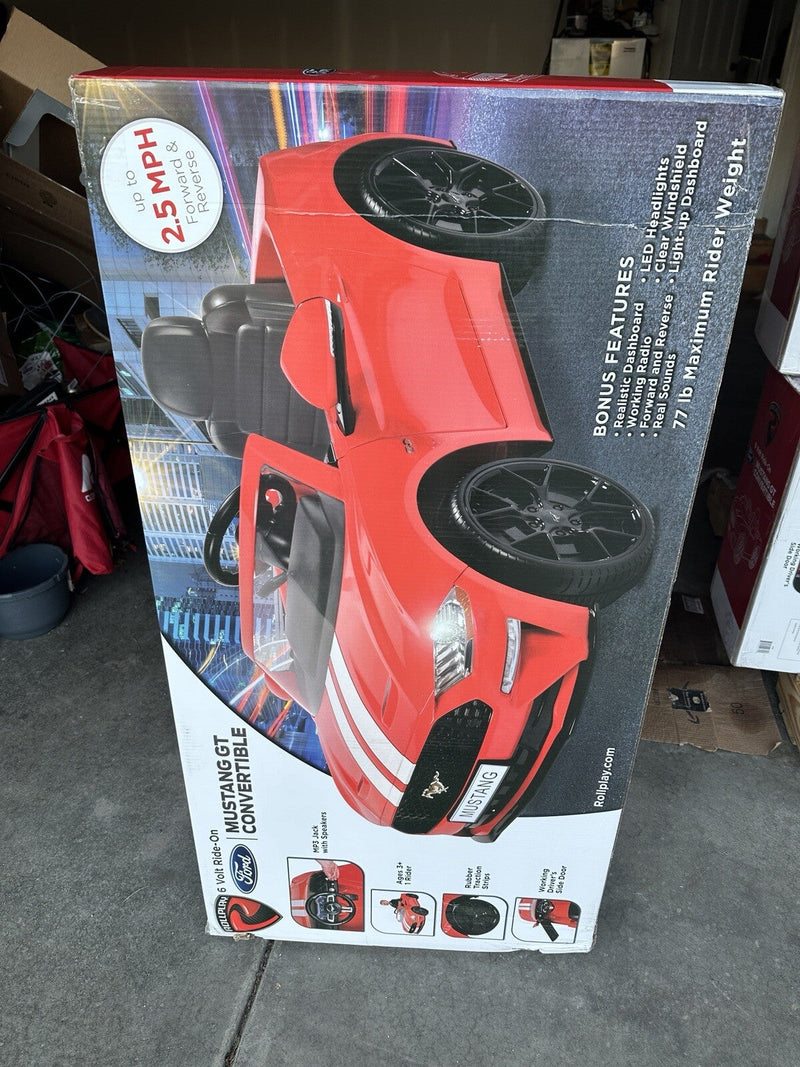 Convertible Mustang GT Electric Ride-On Car for Kids
