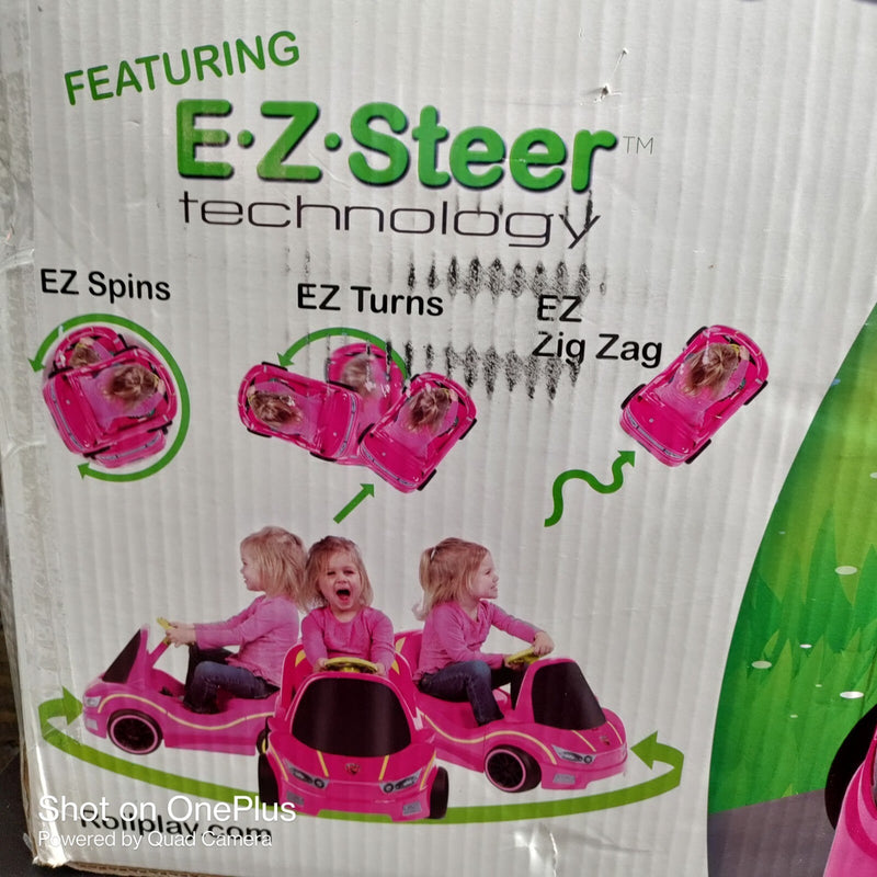 6-Volt Battery Operated Pink Ride-On Power Wheel Car for Ages 1+