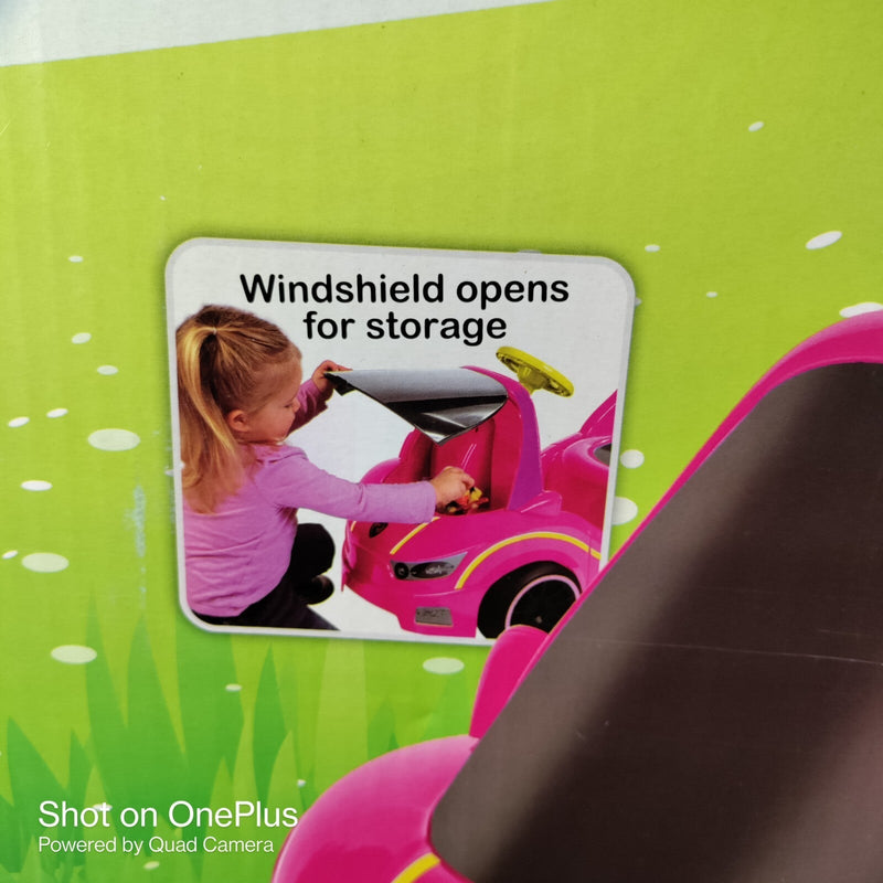 6-Volt Battery Operated Pink Ride-On Power Wheel Car for Ages 1+