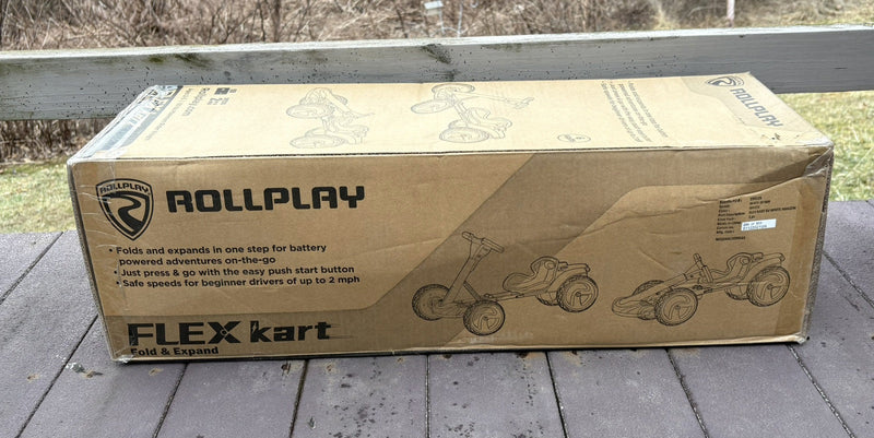 Foldable Rechargeable 6-Volt FLEX Ride-On Kart Toy Vehicle with Music