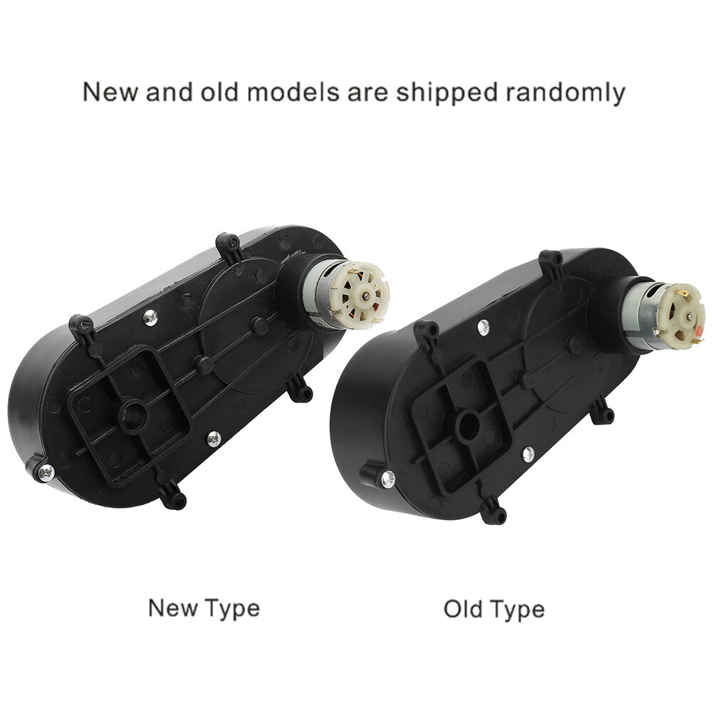 12V RS380 Electric Motor Gearbox 5600RPM with Steering Gear for Kids' Toy Car