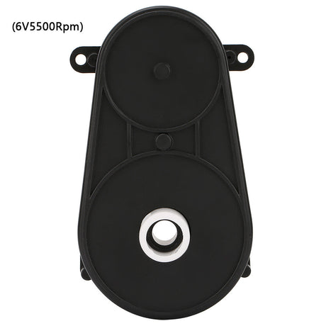 6V RS380 Electric Motor Gearbox with Steering Gear for Kids' Toy Cars