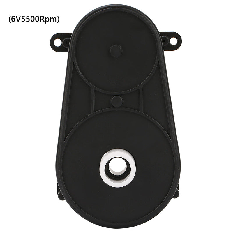 6V RS380 Electric Motor Gearbox with Steering Gear for Kids' Toy Cars
