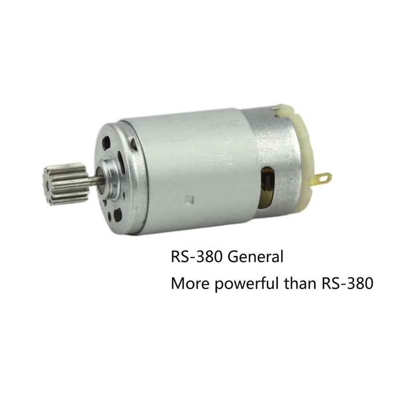 RS390 6V DC Electric Motor 16000RPM 12-Tooth Gear for Toy Cars