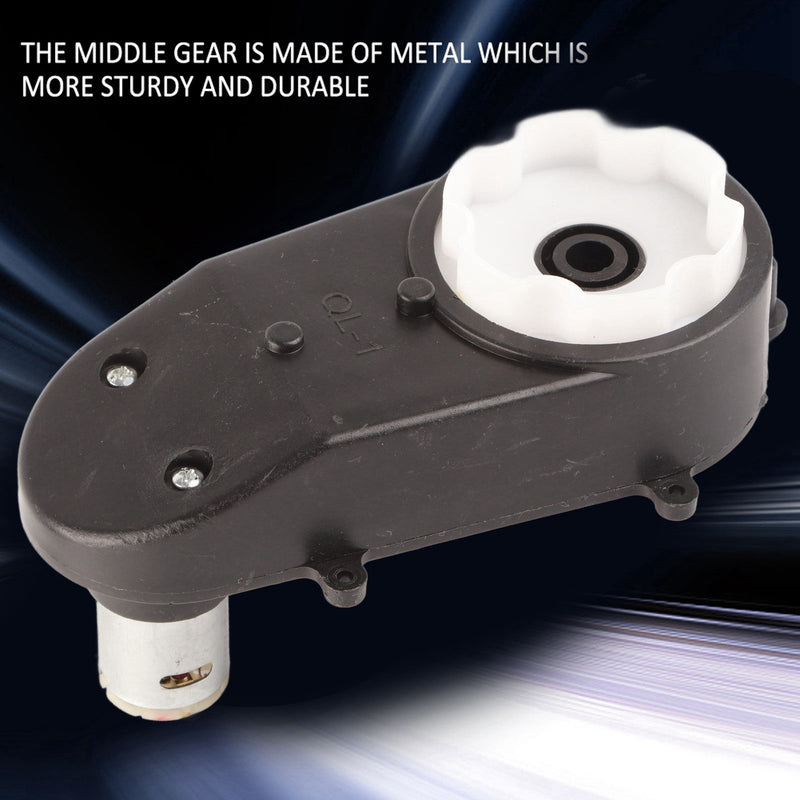 RS390 Electric 12V 16000RPM Motor with Gearbox for Kids Toy Cars