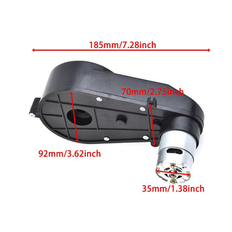 12V RS550 Motor with 30000RPM Gearbox for Kids Ride-On Cars