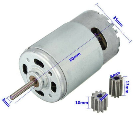 RS550 High Speed Motor Gear 30000rpm Replacement Part for Toys