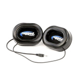 Alpha Audio Speaker Pods - Velcro Mounting and Gel Ear Pods - Stereo & Mono 3.5mm