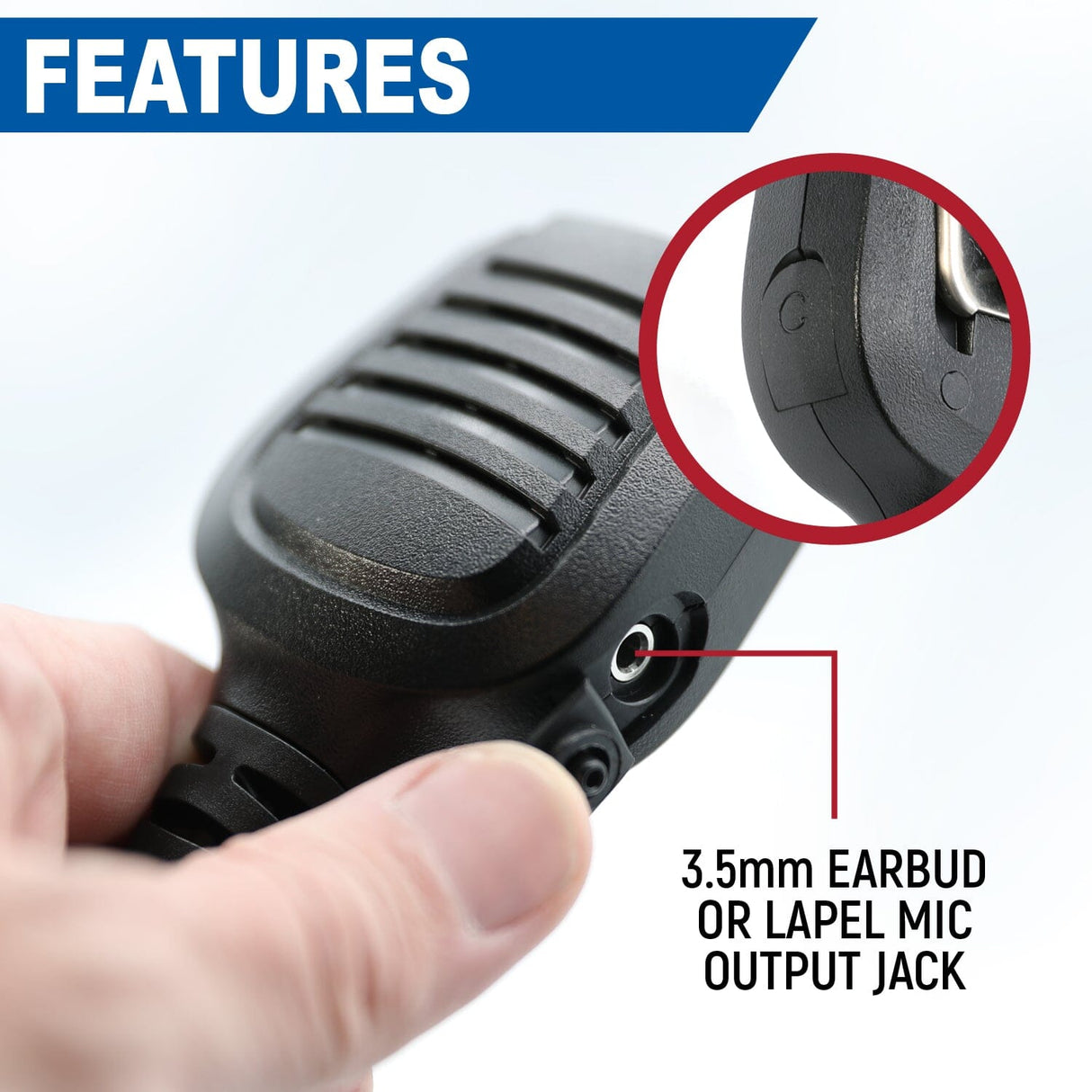 BUNDLE - Rugged R1 - Business Band Two Way Handheld Radio - with Hand Mic