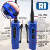 BUNDLE - Rugged R1 - Business Band Two Way Handheld Radio - with Hand Mic