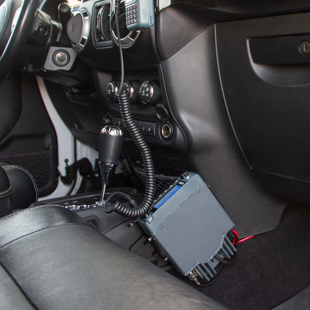 Mobile Radio Mount for Jeep Wrangler JK 2 Door and JKU 4 Door