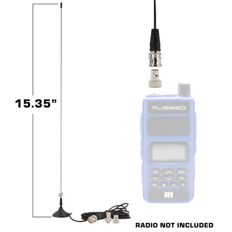 Antenna - Magnetic Mount for Rugged Dual Band Handheld Radios - CLEARANCE