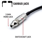 3C NASCAR Wired Coil Cord Helmet Kit with Mic and 3.5mm Jack