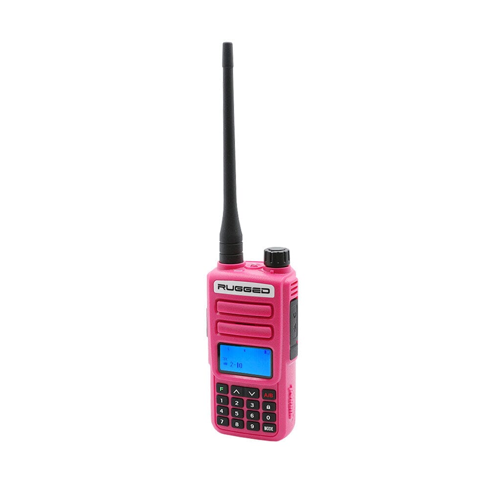 Rugged GMR2 PLUS - GMRS and FRS Two Way Handheld Radio (Pink)