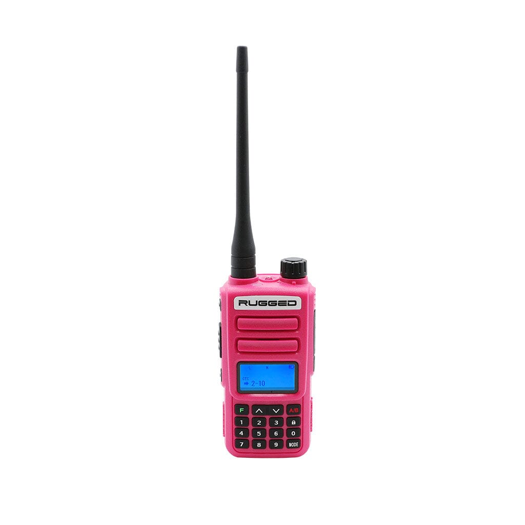 Rugged GMR2 PLUS - GMRS and FRS Two Way Handheld Radio (Pink)