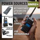 GMRS and FRS Handheld Radio - Model GMR2-PLUS - Grey - CLEARANCE