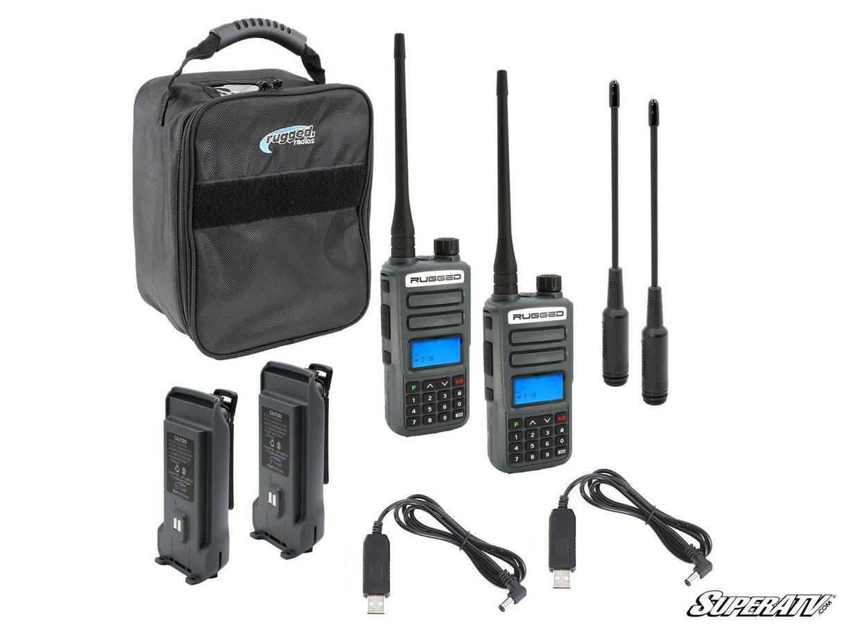 Rugged Radios GMR2 PLUS GMRS and FRS Two-Way Handheld Radio