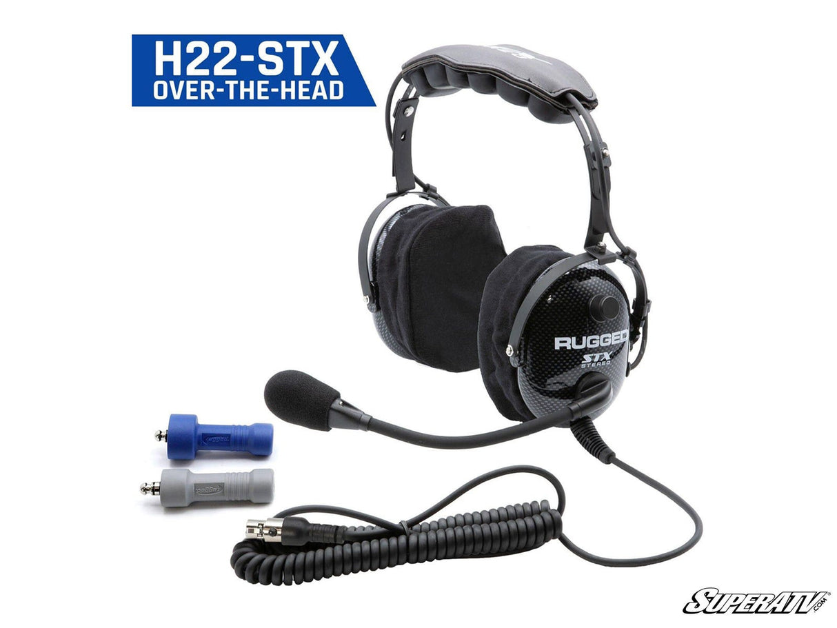 Rugged Radios Ultimate Alpha Audio Stereo Headset with Volume Control