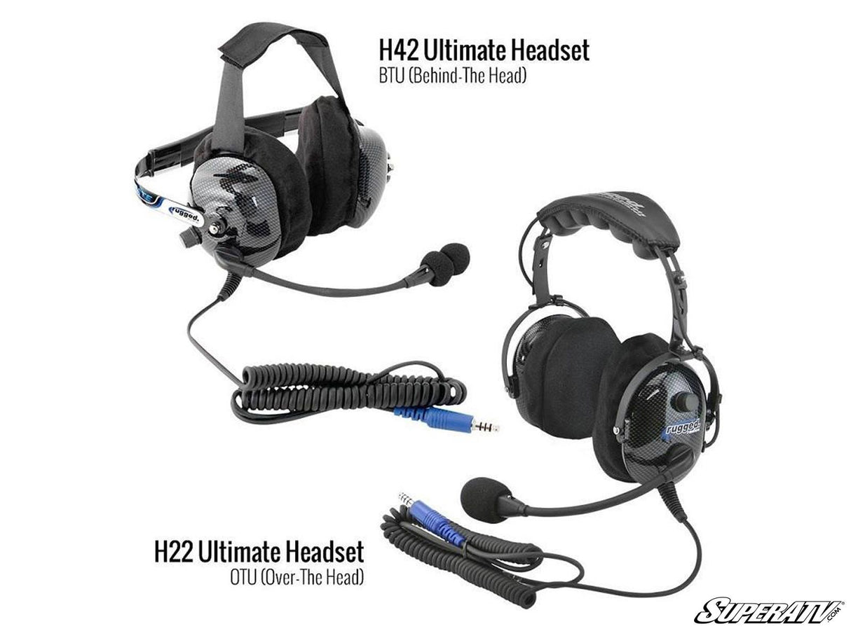Rugged Radios Ultimate Alpha Audio Stereo Headset with Volume Control