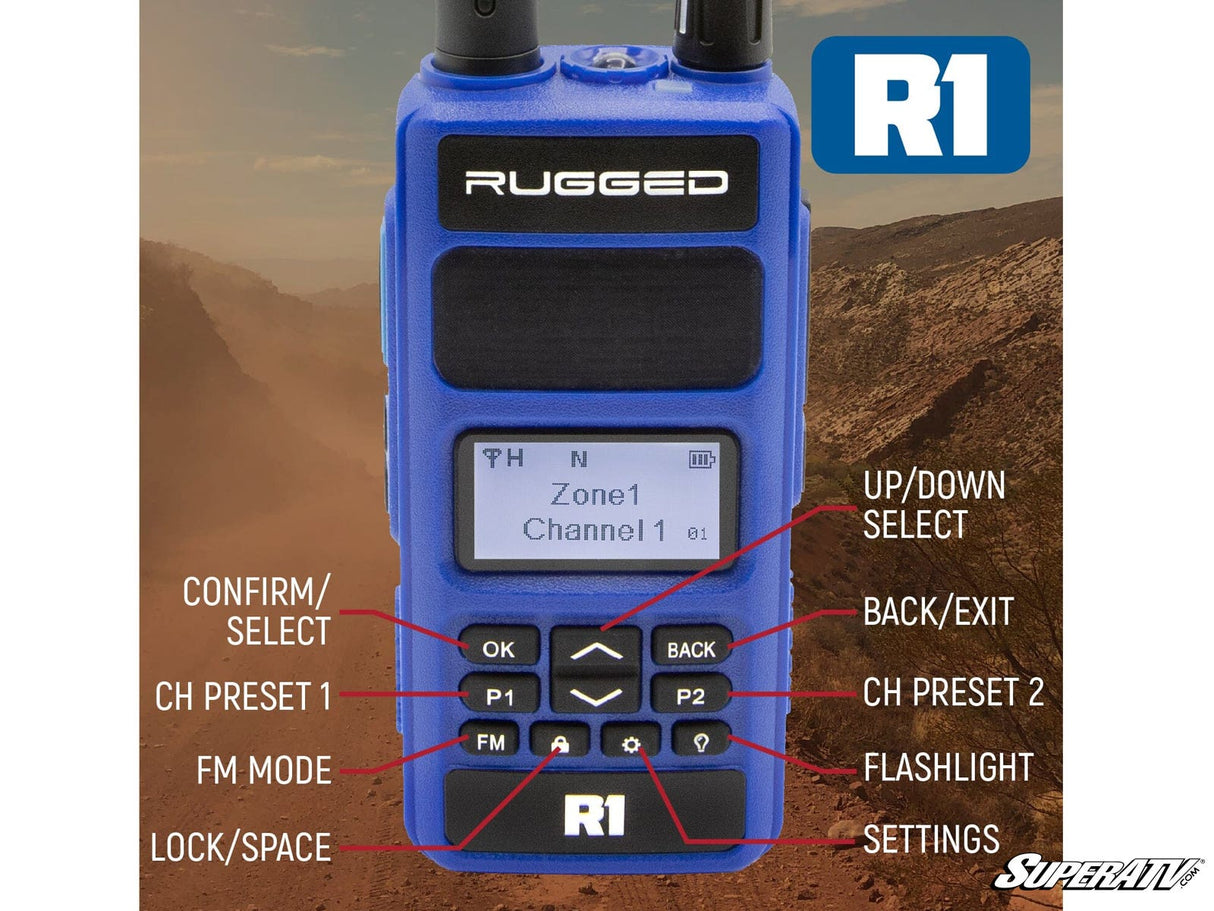 Rugged Radios R1 Business Band Two-Way Handheld Radio