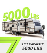 Upgraded 5000lbs Electric Power Tongue Trailer Jack for RVs