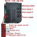 12V CE Certified Remote Control Box with Receiver, Mainboard, and Accessories for Children's Electric Toys