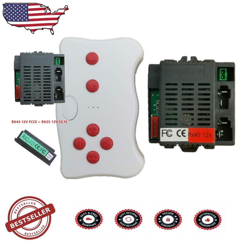 Kids 12V Electric Car Controller Kit with Bluetooth Remote Accessory for RX23/RX43