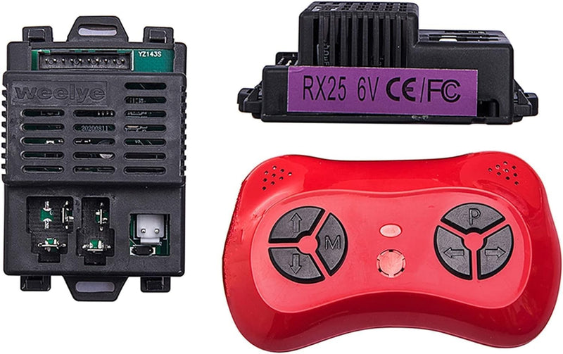 RX25 6V Kids Electric Ride-On Car with 2.4G Bluetooth Remote Control and Receiver