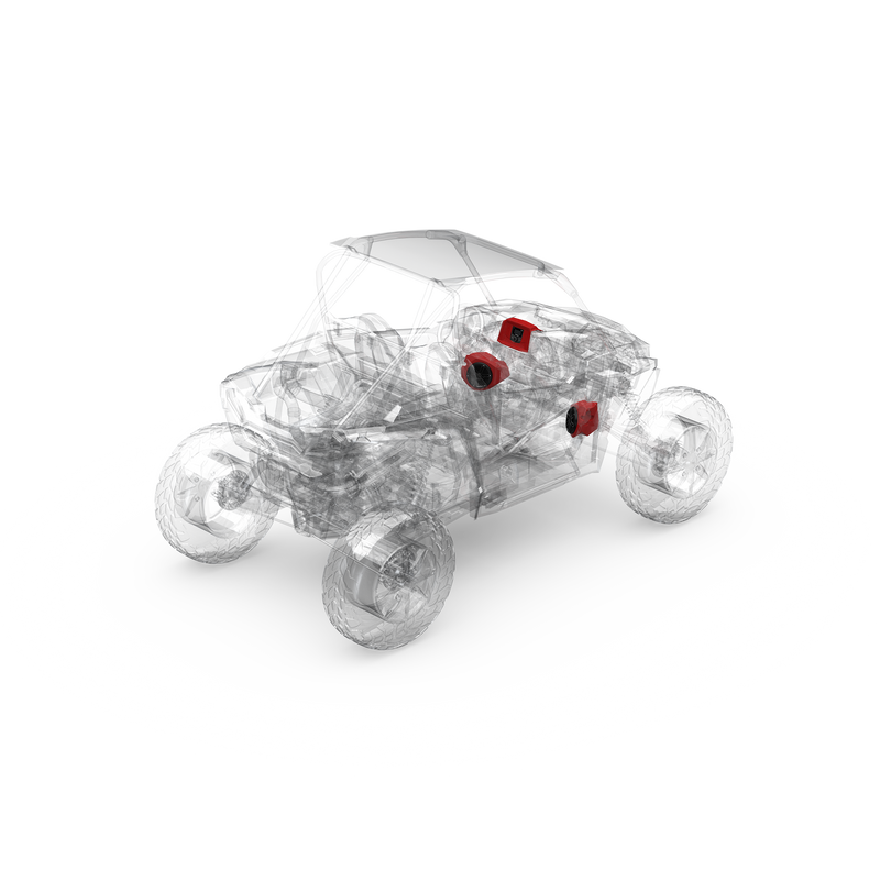 2014+ Polaris RZR Rockford Fosgate Audio Kit Gen 3 (Stage 1)