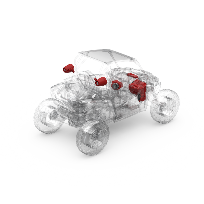 2014+ RZR-RC Rockford Fosgate Audio Kit Color Optix Gen3 (Stage 5)