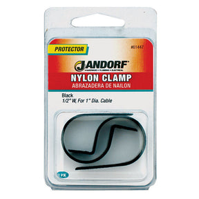 JANDORF CLAMP Nylon Black 1/2x1 2 PK 61447 Jandorf